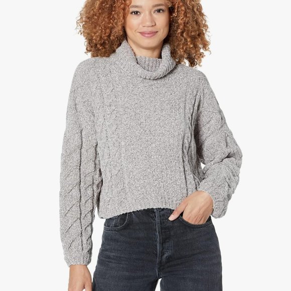 NWT Blank NYC Grey Turtleneck Sweater XS - Picture 1 of 9